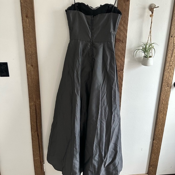 VTG 90s Azul by LianCarlo Women’s Maxi Gown Formal Dress Size 8 Gray Black - Picture 7 of 16